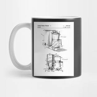 Coffee Maker Patent - Coffee Lover Kitchen Cafe Decor Art - White Mug